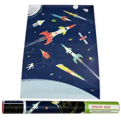 poster phosphorescent space age poster phosphorescent space age