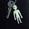 glow in the dark keyring - alien