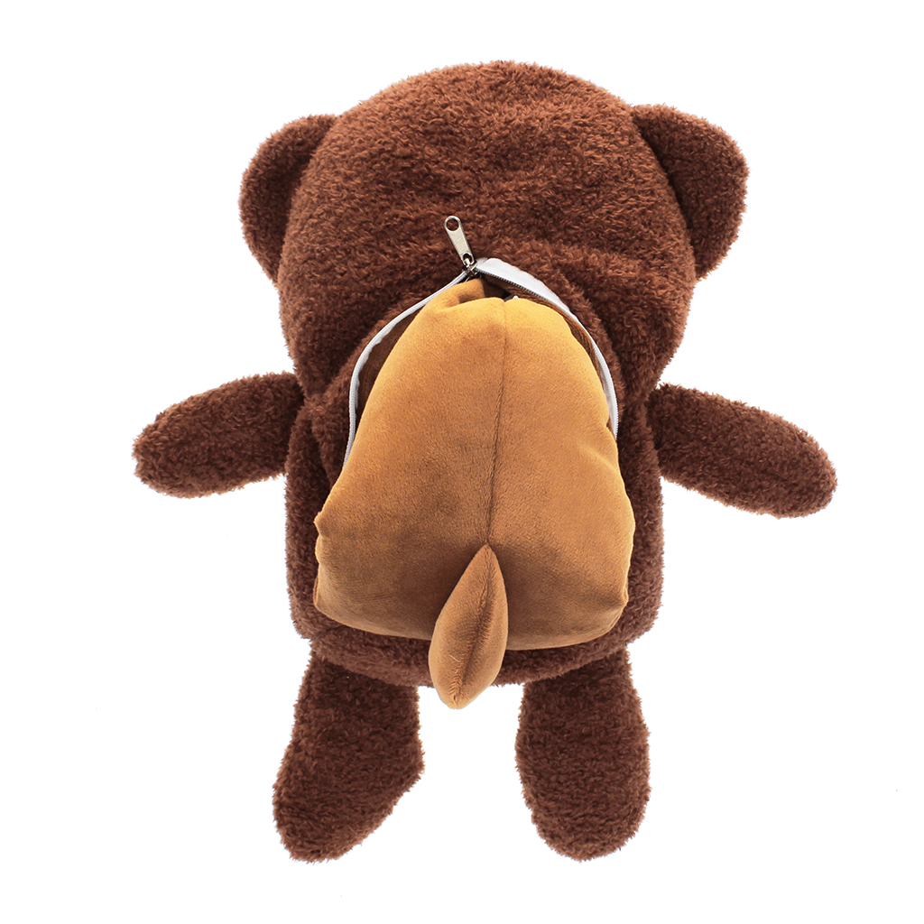 2 in 1 travel pillow soft toy - bob bear