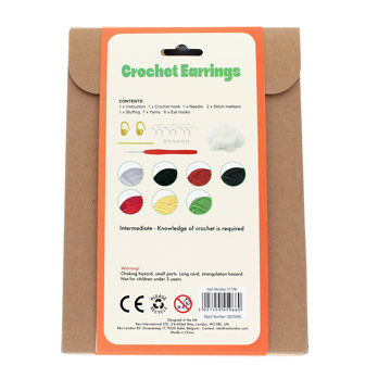 crochet earrings kit - fruits