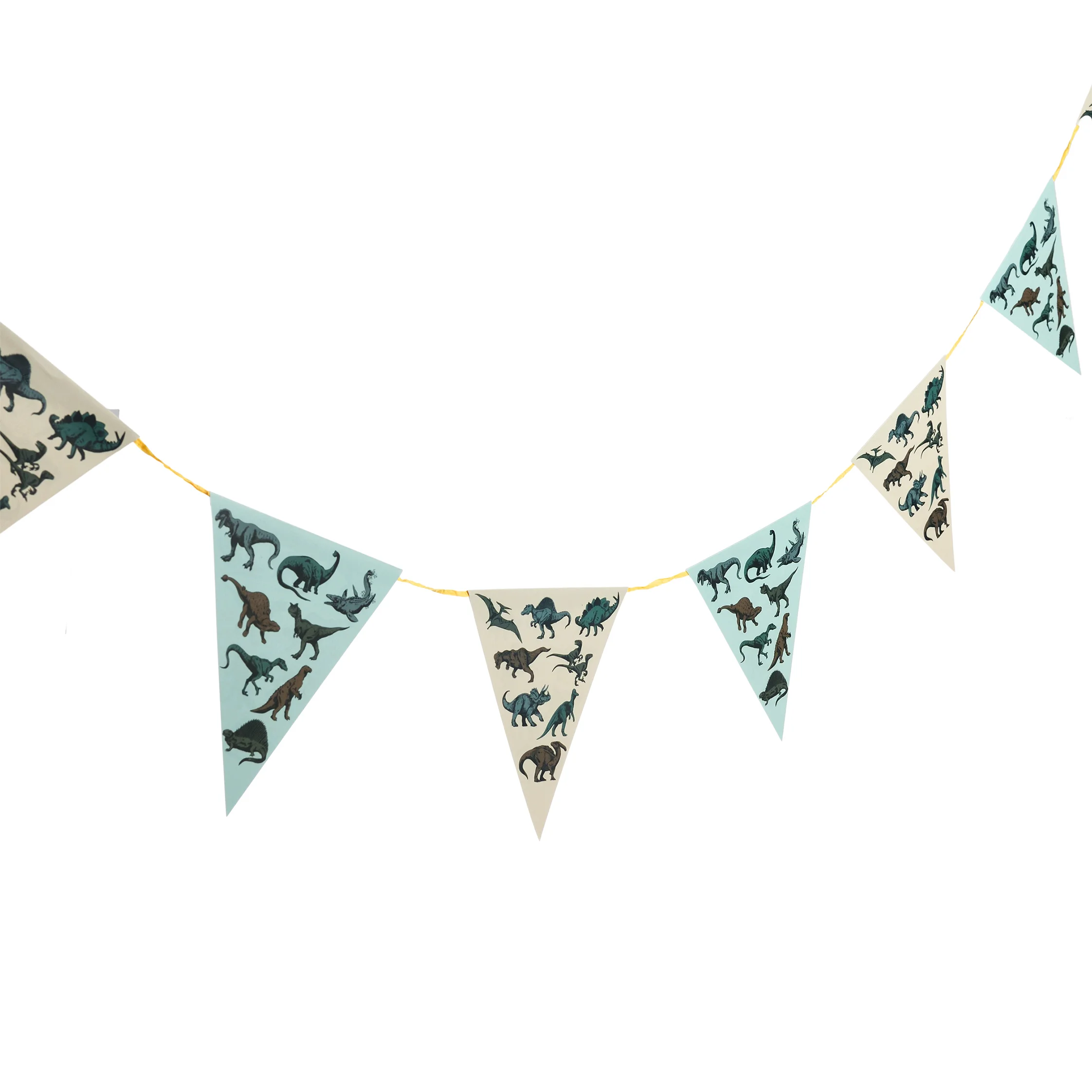 banderines de papel prehistoric land