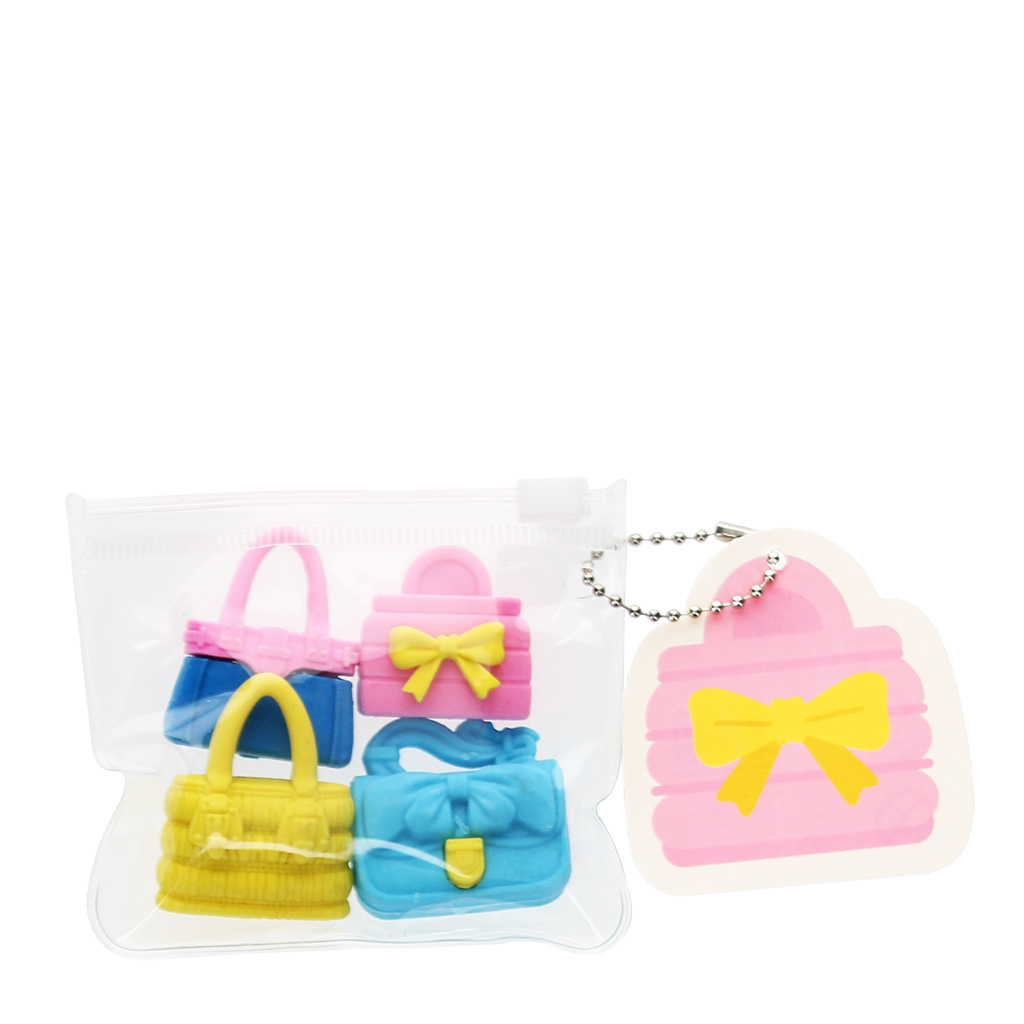 radiergummis (4-er set) - handtaschen