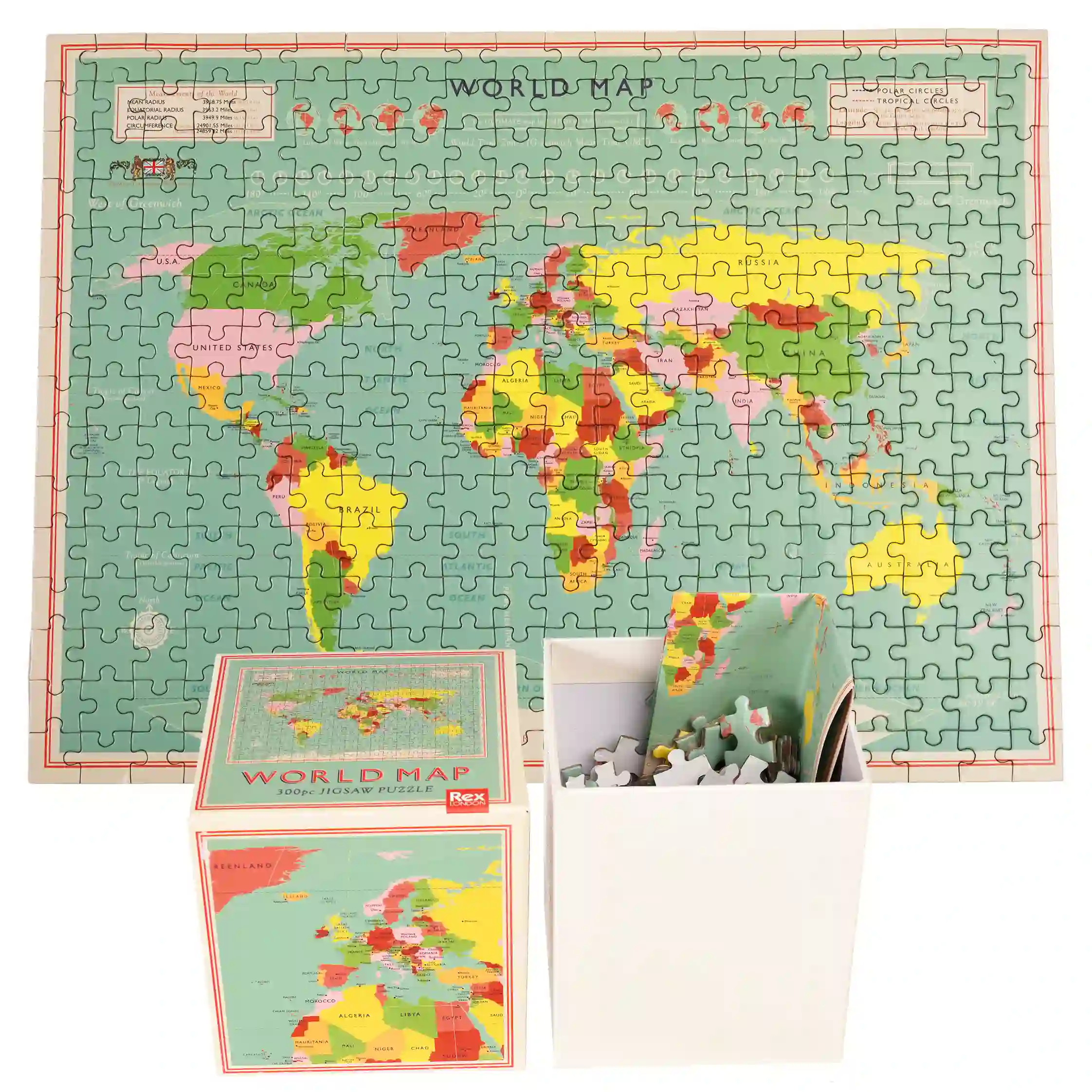 rompecabezas de 300 piezas world map