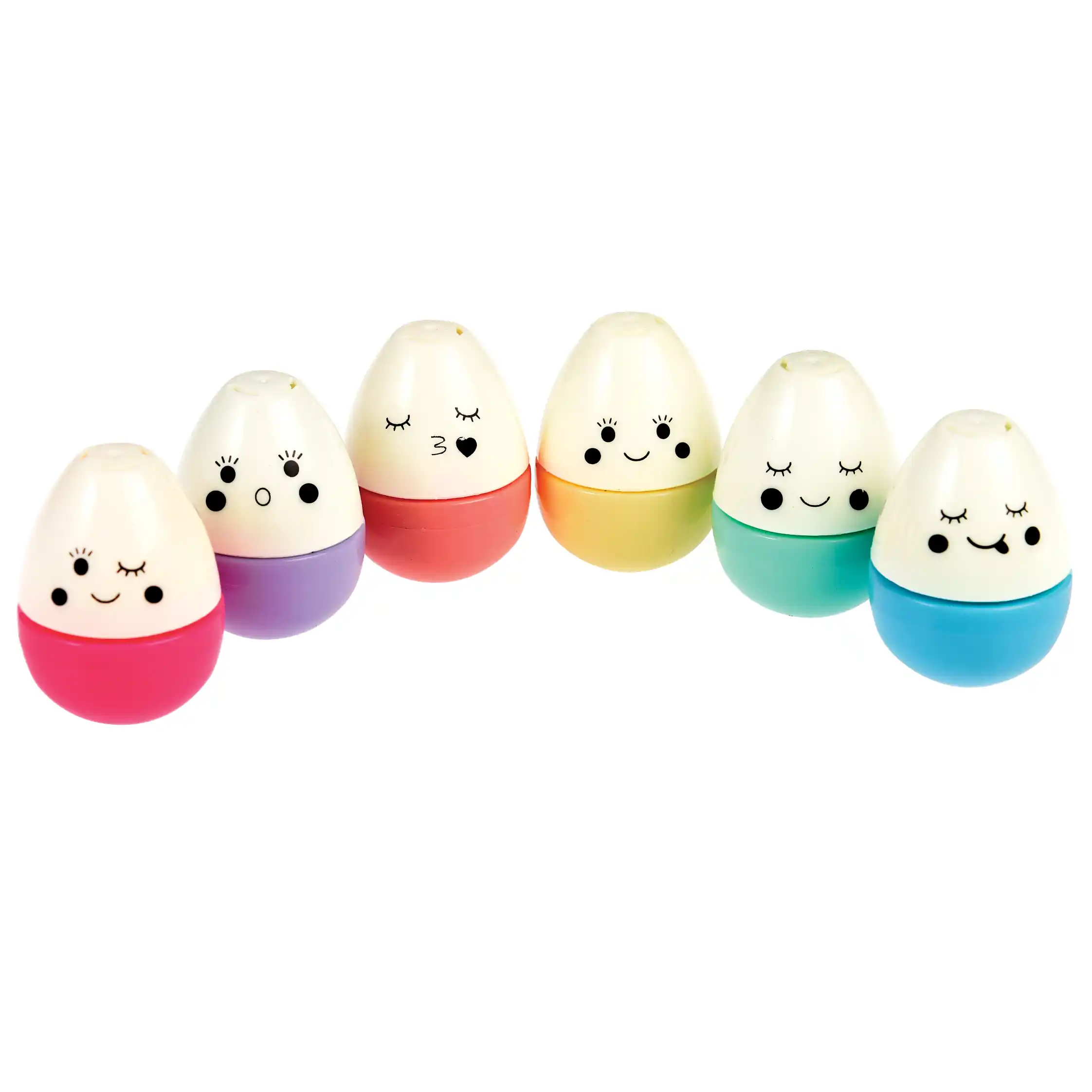 bolígrafos de huevo emoji (paquete de 6)