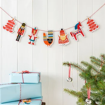 wooden hanging christmas garland wooden hanging christmas garland