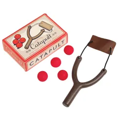 catapulte jouet avec 4 boules de mousse