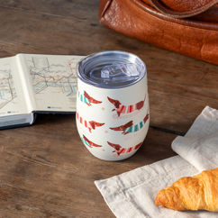 travel cup 350ml - sausage dog