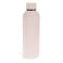 rubber coated steel bottle 500ml - light pink