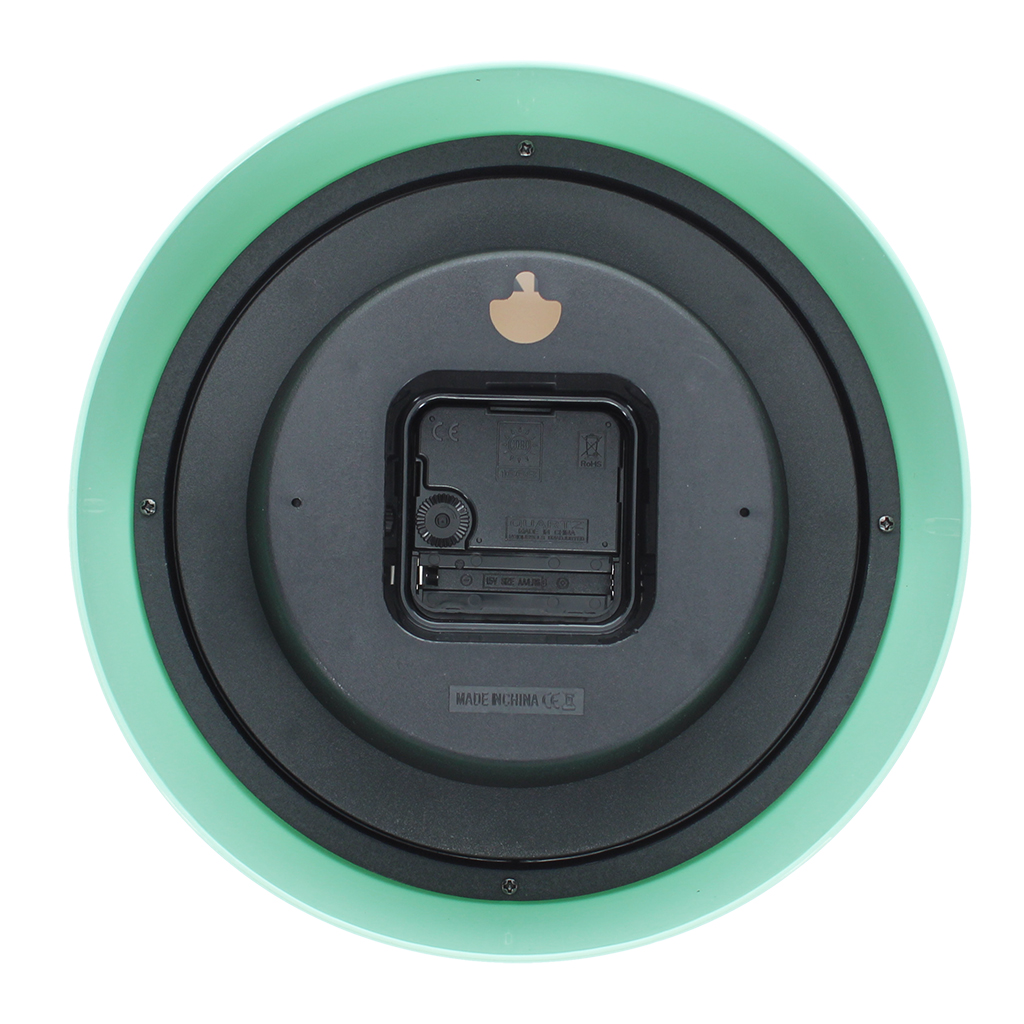 horloge murale rétro - vert menthe