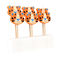 party cake candles (set of 6 ) - ziggy the tiger