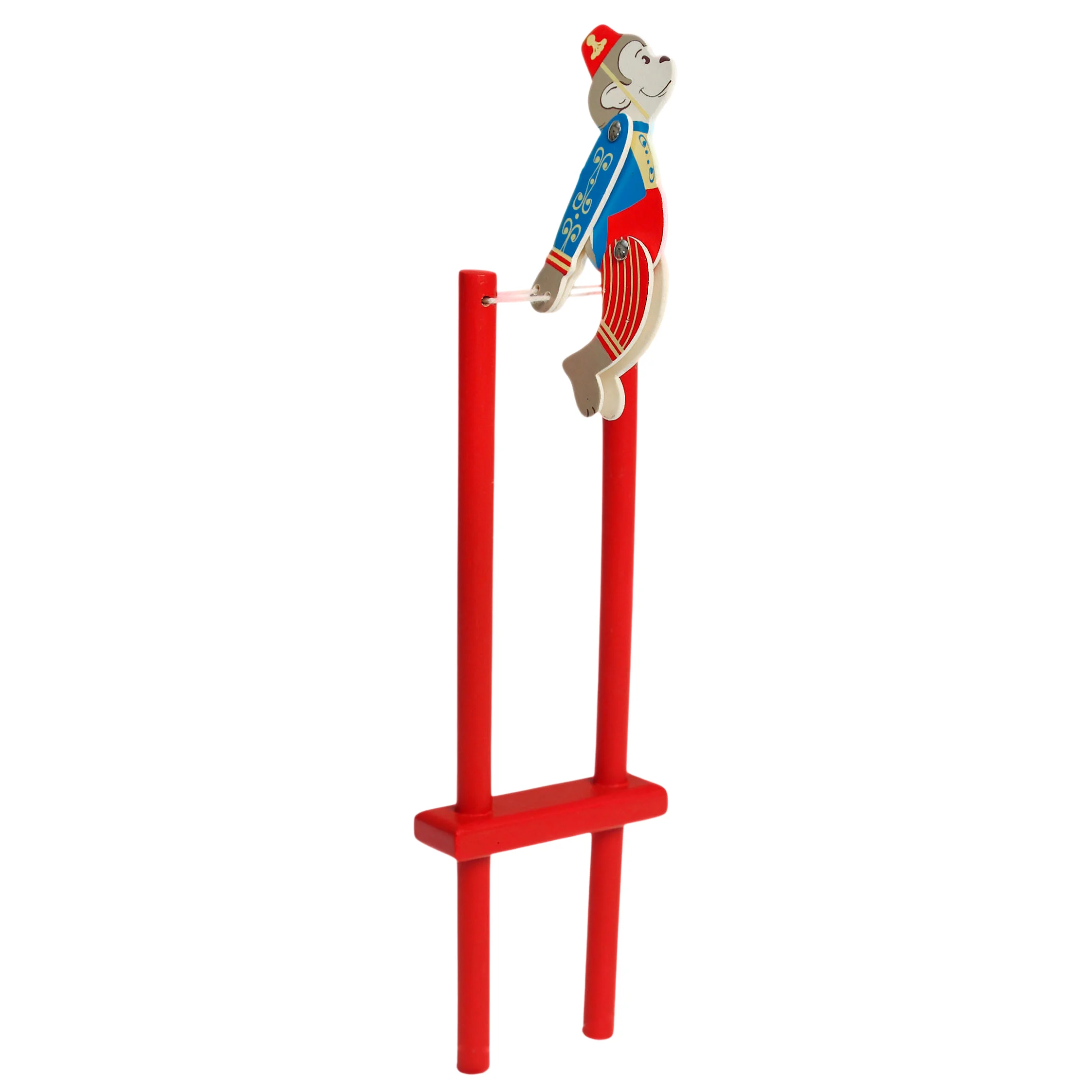 wooden acrobatic toy - sideshow monkey 