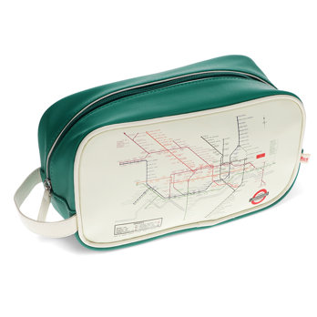 wash bag - tfl heritage tube map