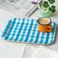 plateau en bois (28 x 20 cm) - blue gingham