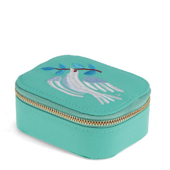 mini travel jewellery box - dove