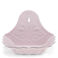 wall-mounted enamel soap dish - pink