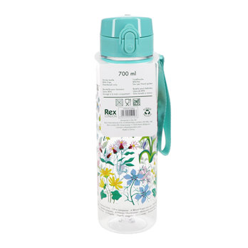 trinkflasche mit druckknopfdeckel 700ml - wild flowers