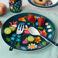 children's melamine plate - fairies in the garden