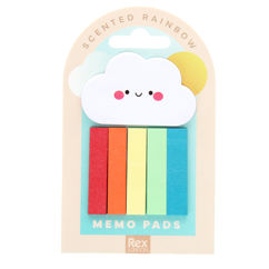 rainbow memo book markers