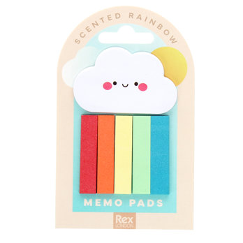 rainbow memo book markers