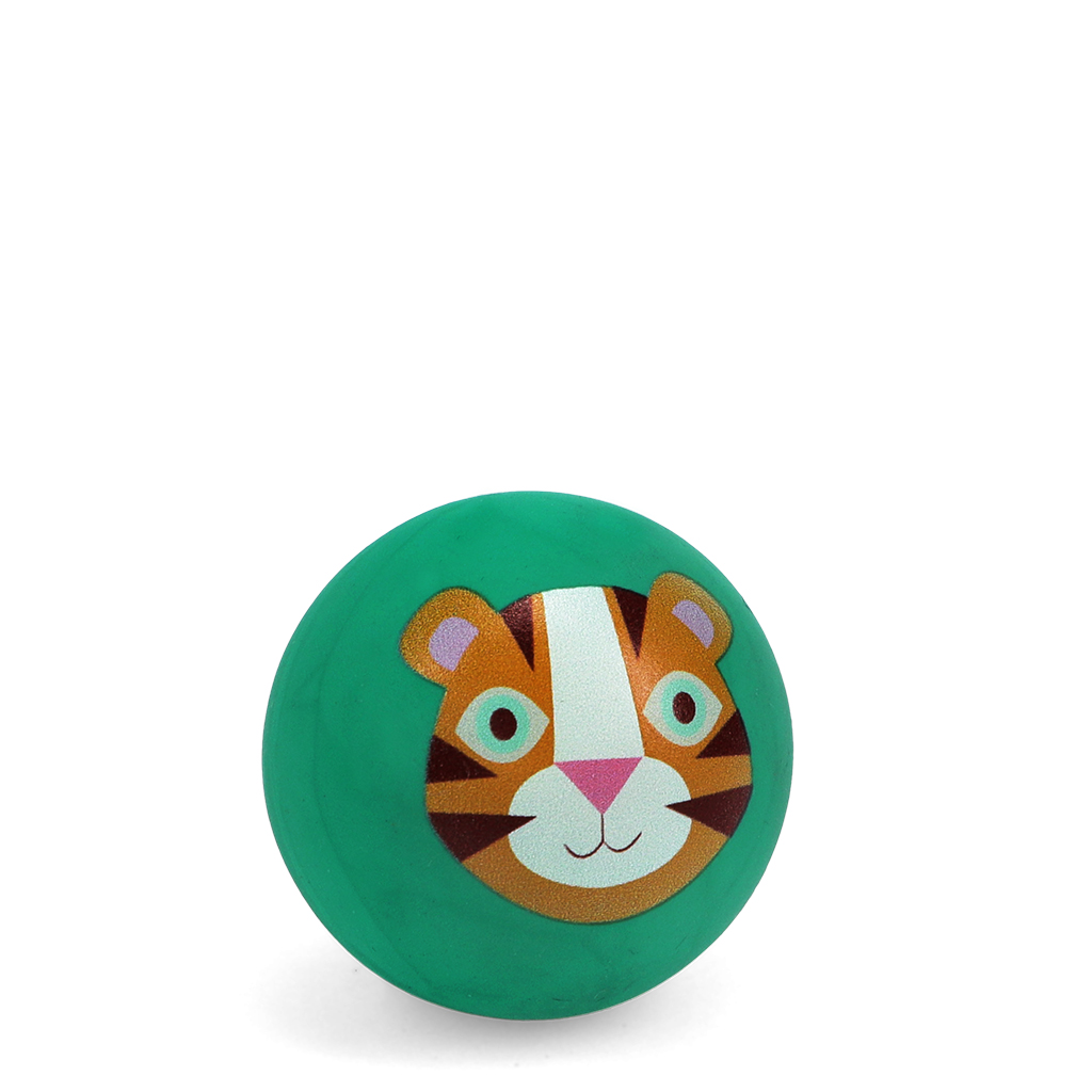 bouncy ball - tiger (green)