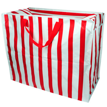 xxl-tasche – blau/rot gestreift