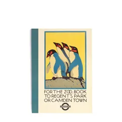 a6 notebook - tfl vintage poster "for the zoo..."