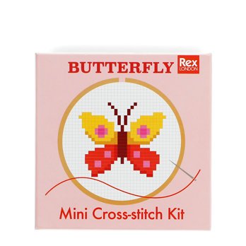 mini cross-stitch kit - butterfly