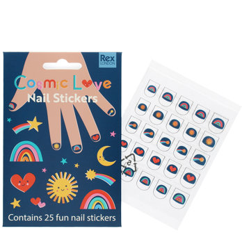 children's nail stickers - cosmic love