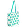 shopping bag - turquoise on white spotlight