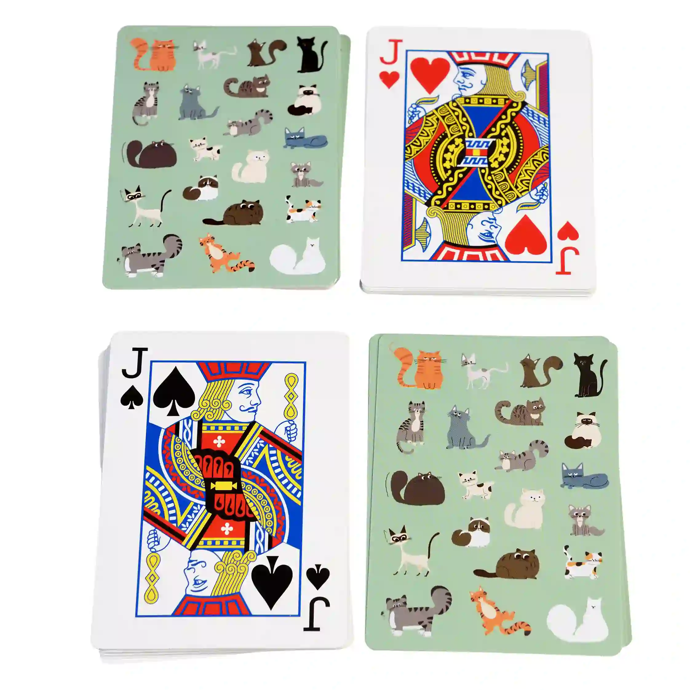 playing cards in a tin - nine lives