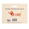wooden hanging christmas decoration - sausage dog