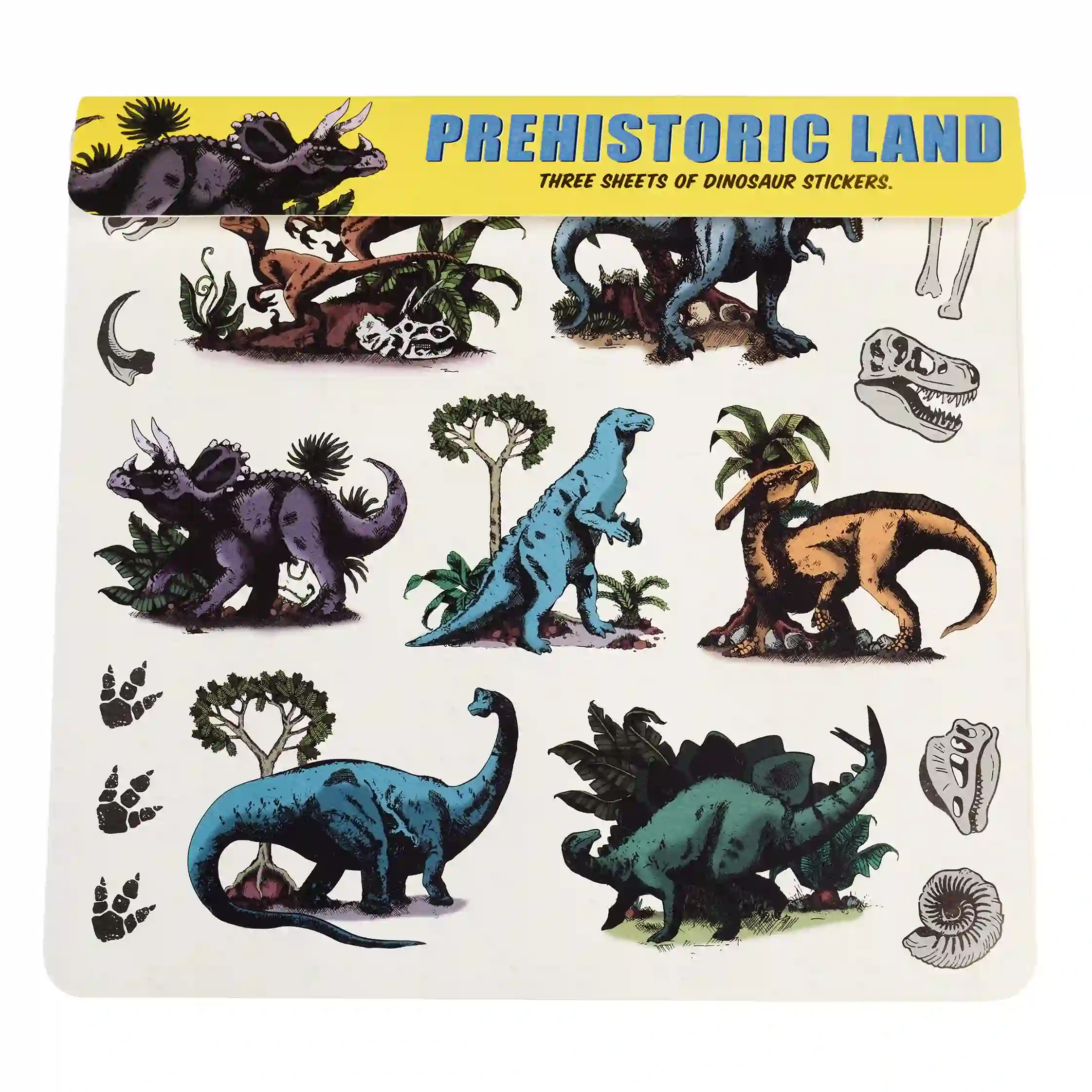 dinosaur stickers - prehistoric land