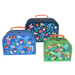 storage cases (set of 3) - fairies in the garden storage cases (set of 3) - fairies in the garden