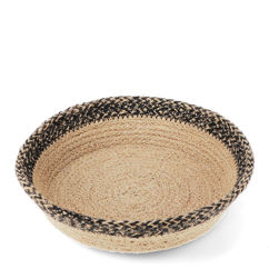 conical jute decorative bowl - natural
