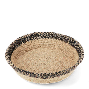 conical jute decorative bowl - natural