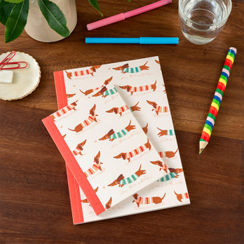 carnet a6 - sausage dog