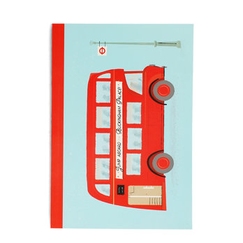 carnet a5 - tfl bus impérial londres