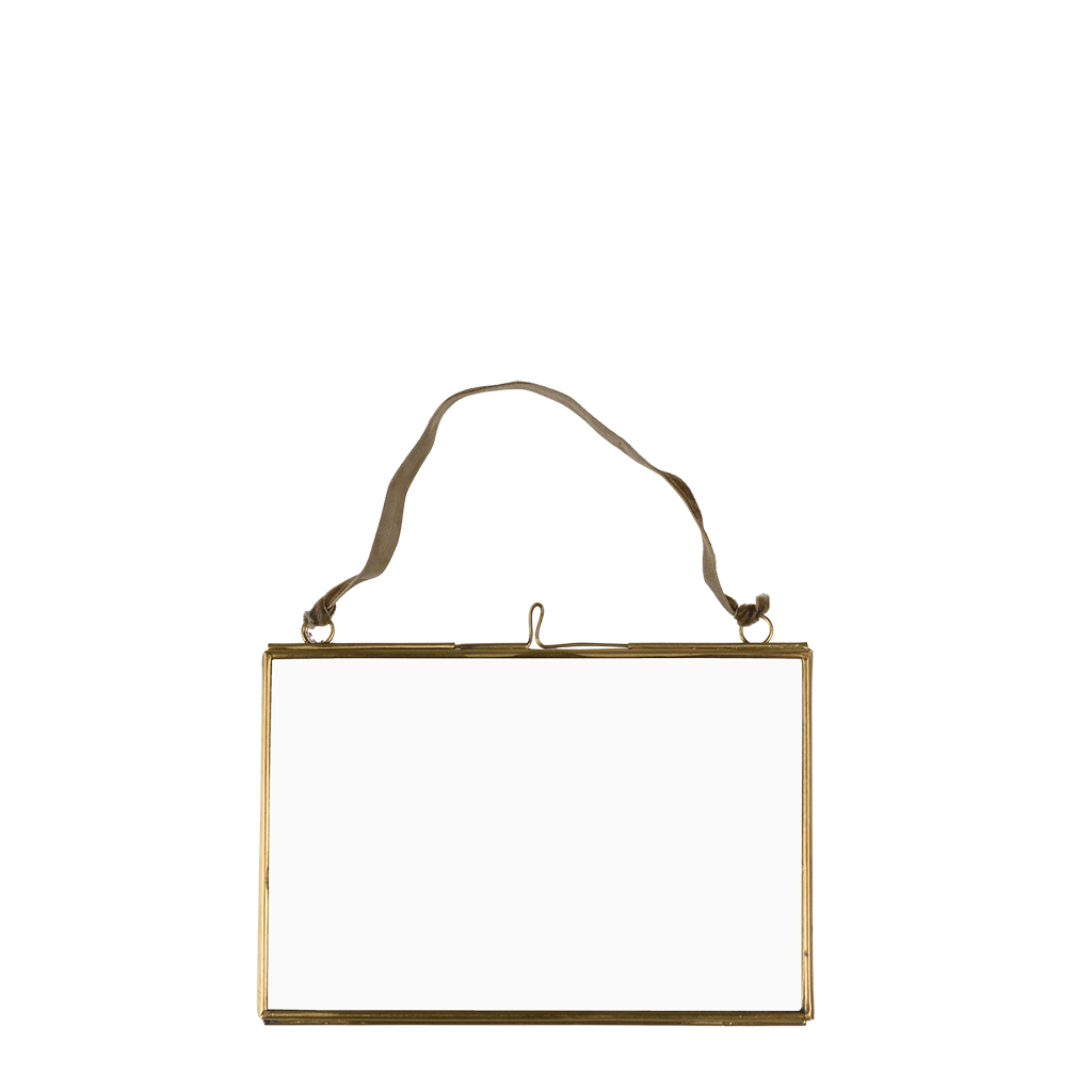 landscape hanging brass frame 15x10cm