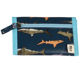 children's wallet - sharks children's wallet - sharks