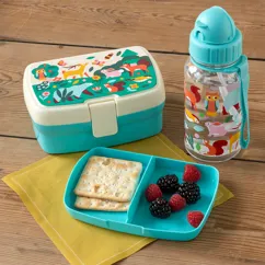 lunchbox mit fach - woodland