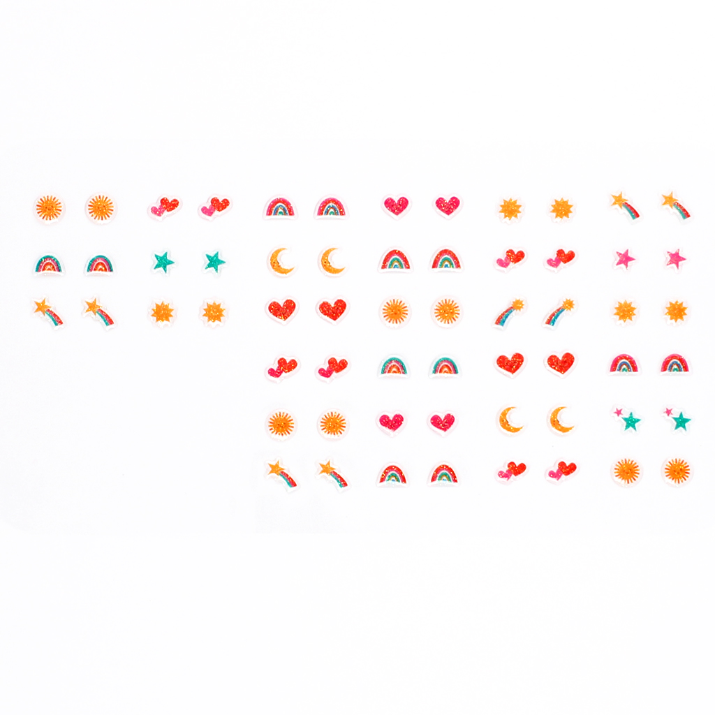 boucles d'oreilles à coller (30 paires) - cosmic love