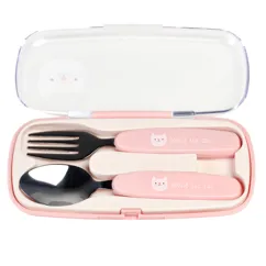 children's cutlery set - cookie the cat