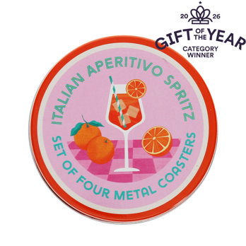 dessous de verre en métal (lot de 4) - aperitivo spritz