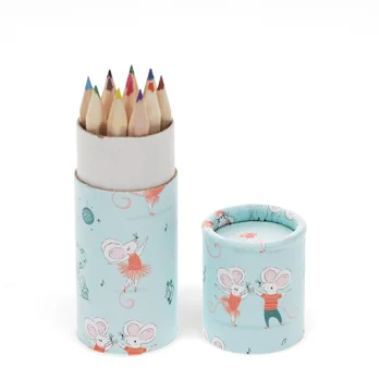 tube of colouring pencils - mouse ballet tube of colouring pencils - mouse ballet