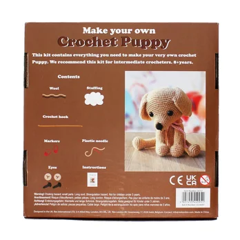 make your own crochet animal kit - puppy make your own crochet animal kit - puppy