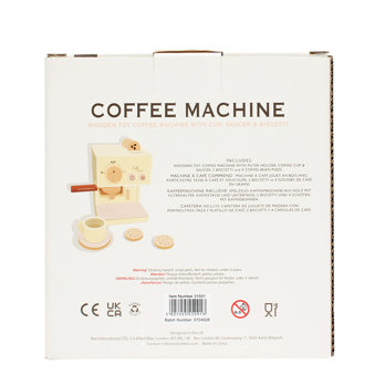 machine à café jouet en bois