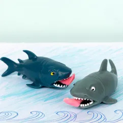leg-biting shark squeezy toys - assorted leg-biting shark squeezy toys - assorted