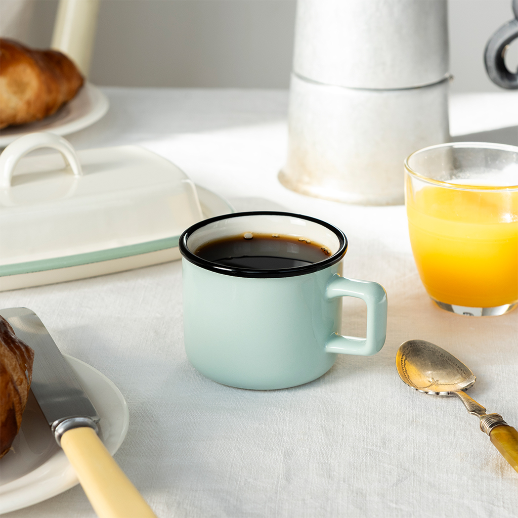 stoneware espresso mug 125ml - light blue