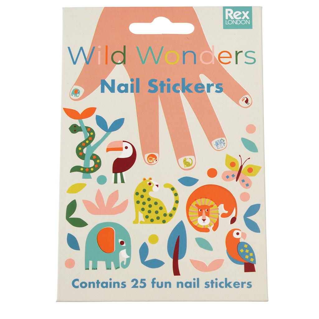 children's nail stickers - wild wonders