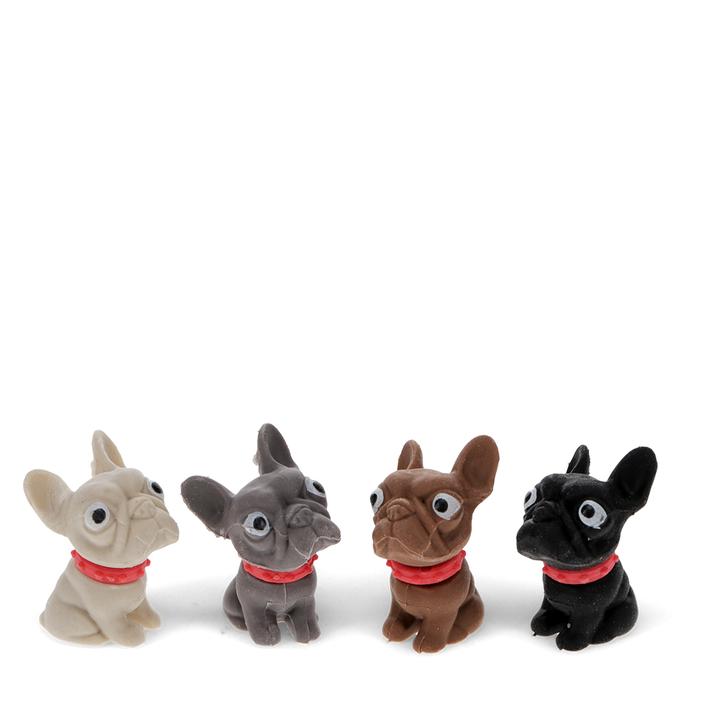 erasers (set of 4) - dogs